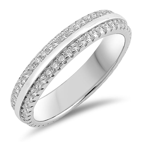 Zirconia silver band