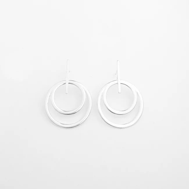 Goddess silver earring