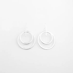 Goddess silver earring