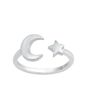 Star and moon pressure silver phalanx