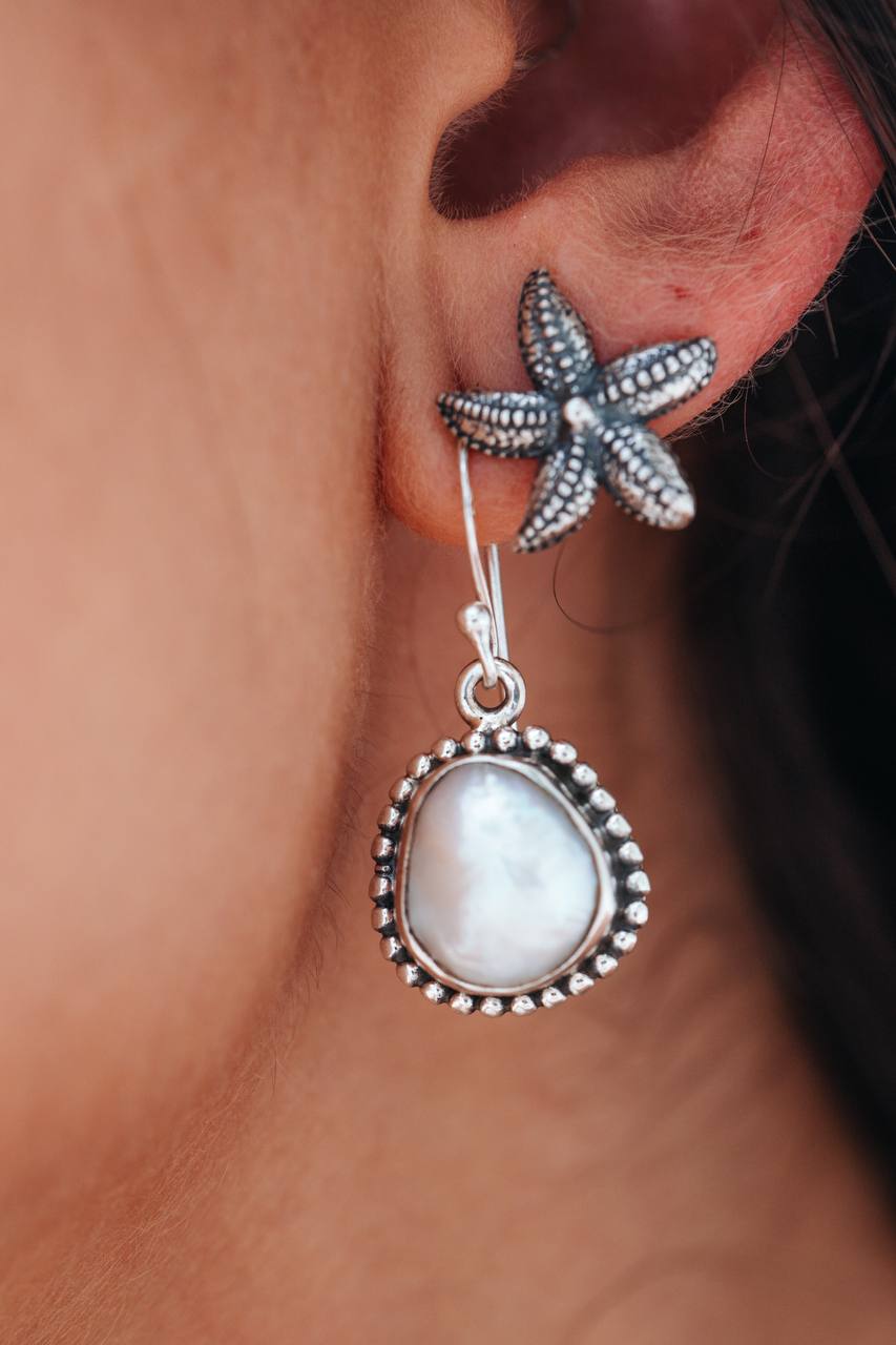 Starfish earring medium