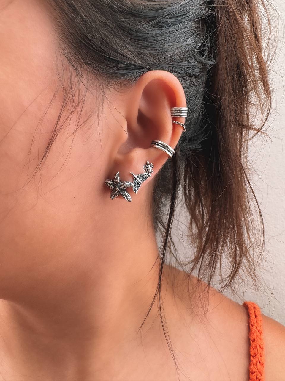 Starfish earring medium