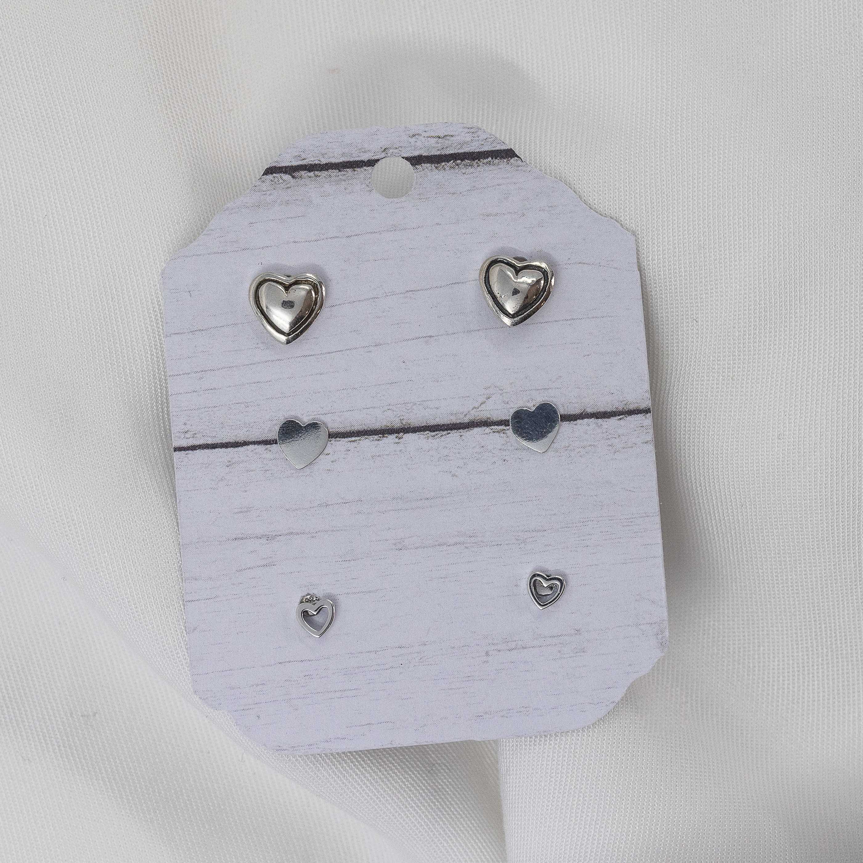 Heart trio earrings 1