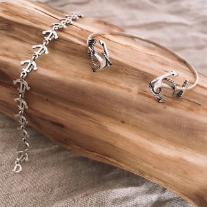 Anchor silver bracelet