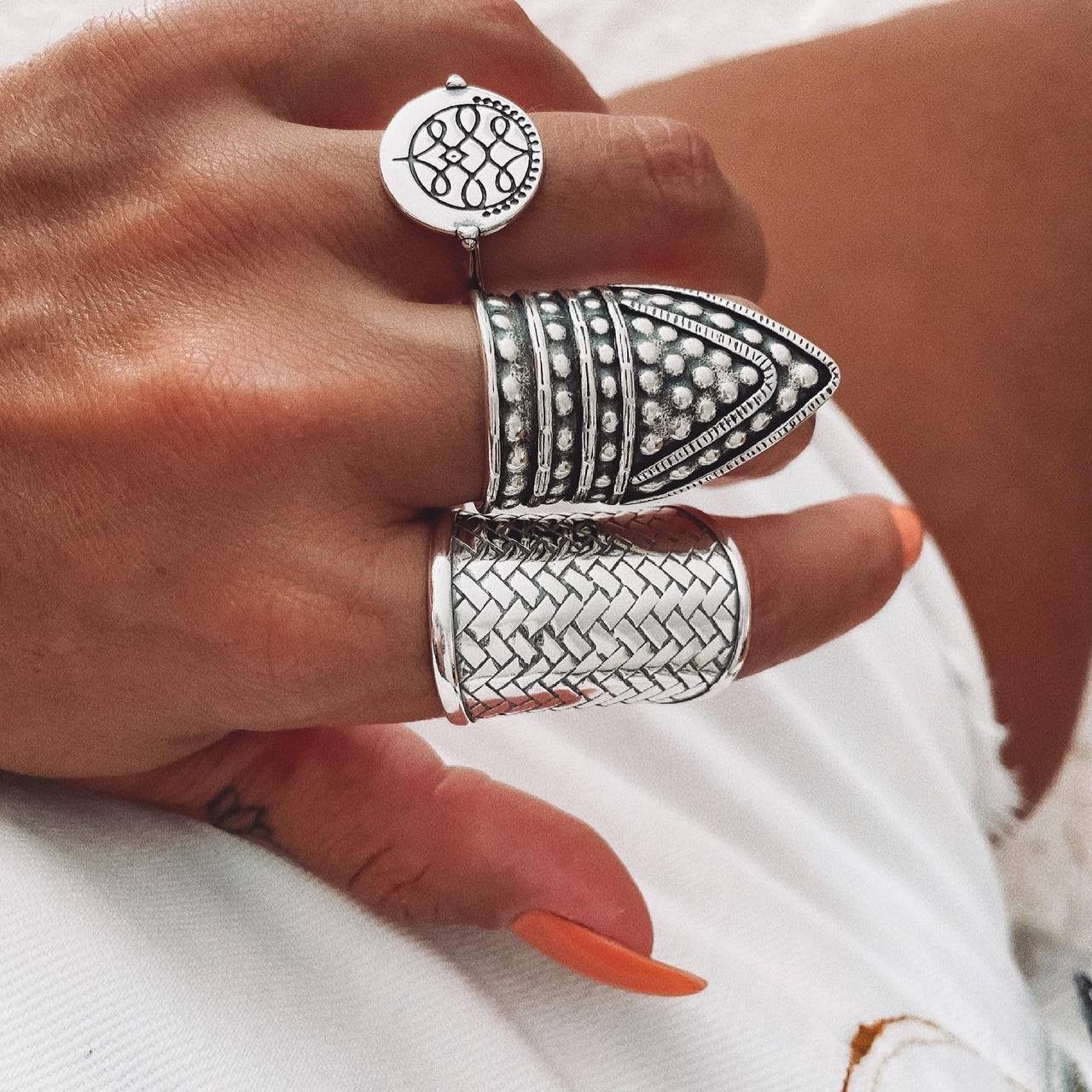 Boho tower ring