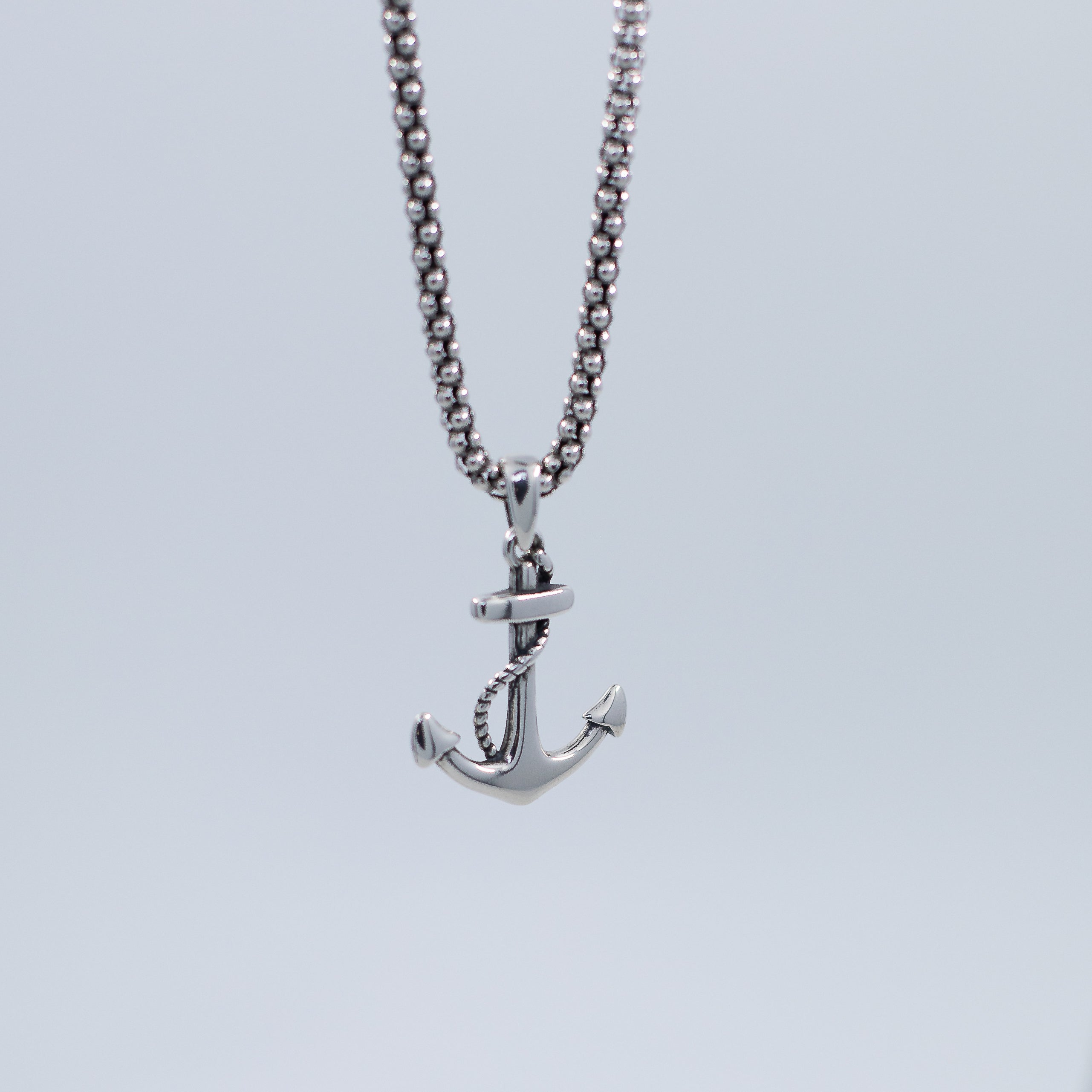 Anchor silver pendant