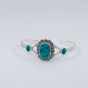 Turquoise boho cuff