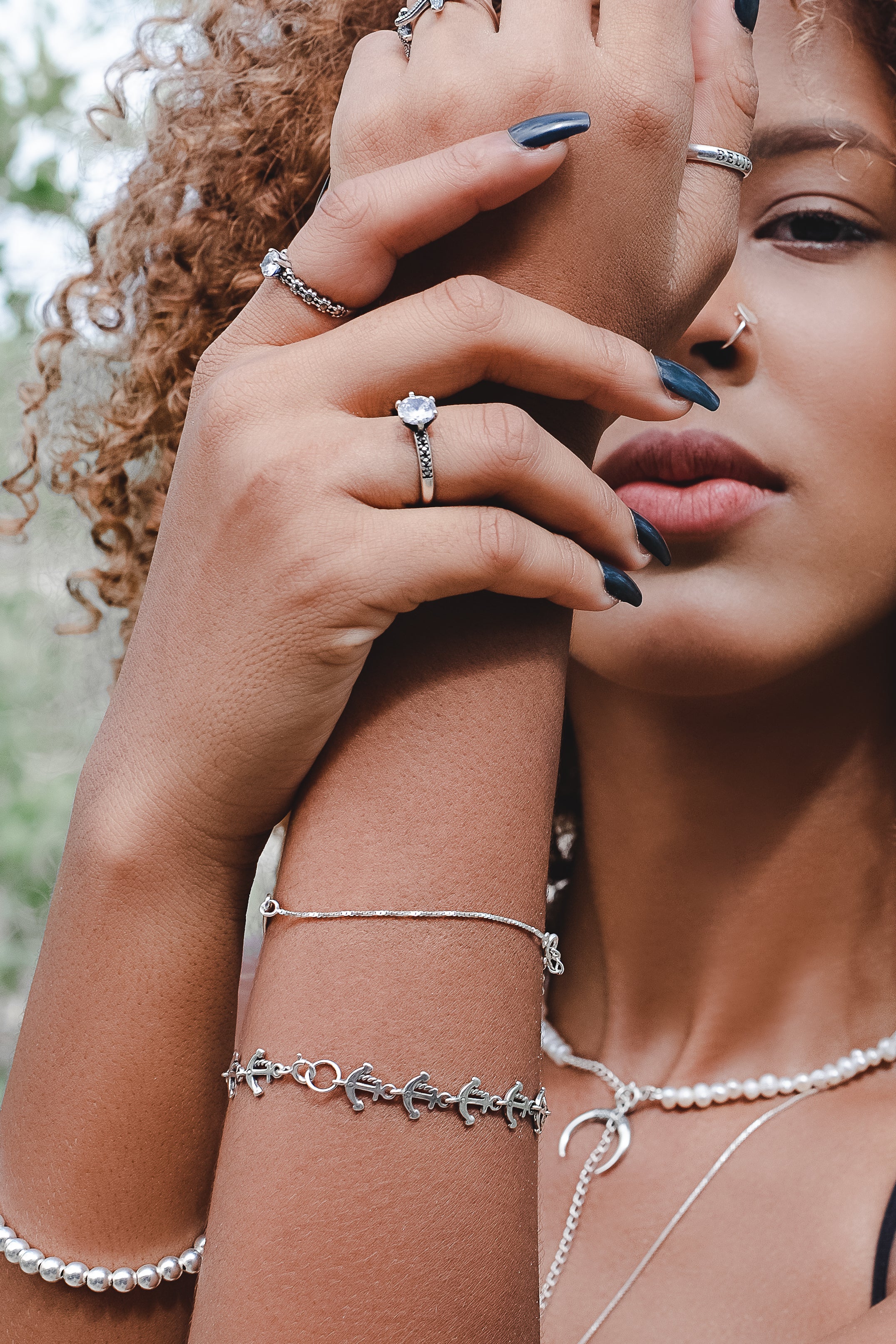 Anchor silver bracelet