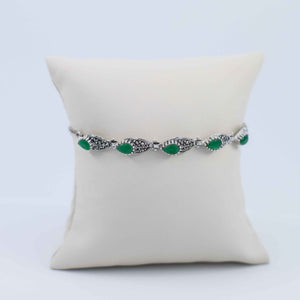 lab-created emerald bolo bracelet