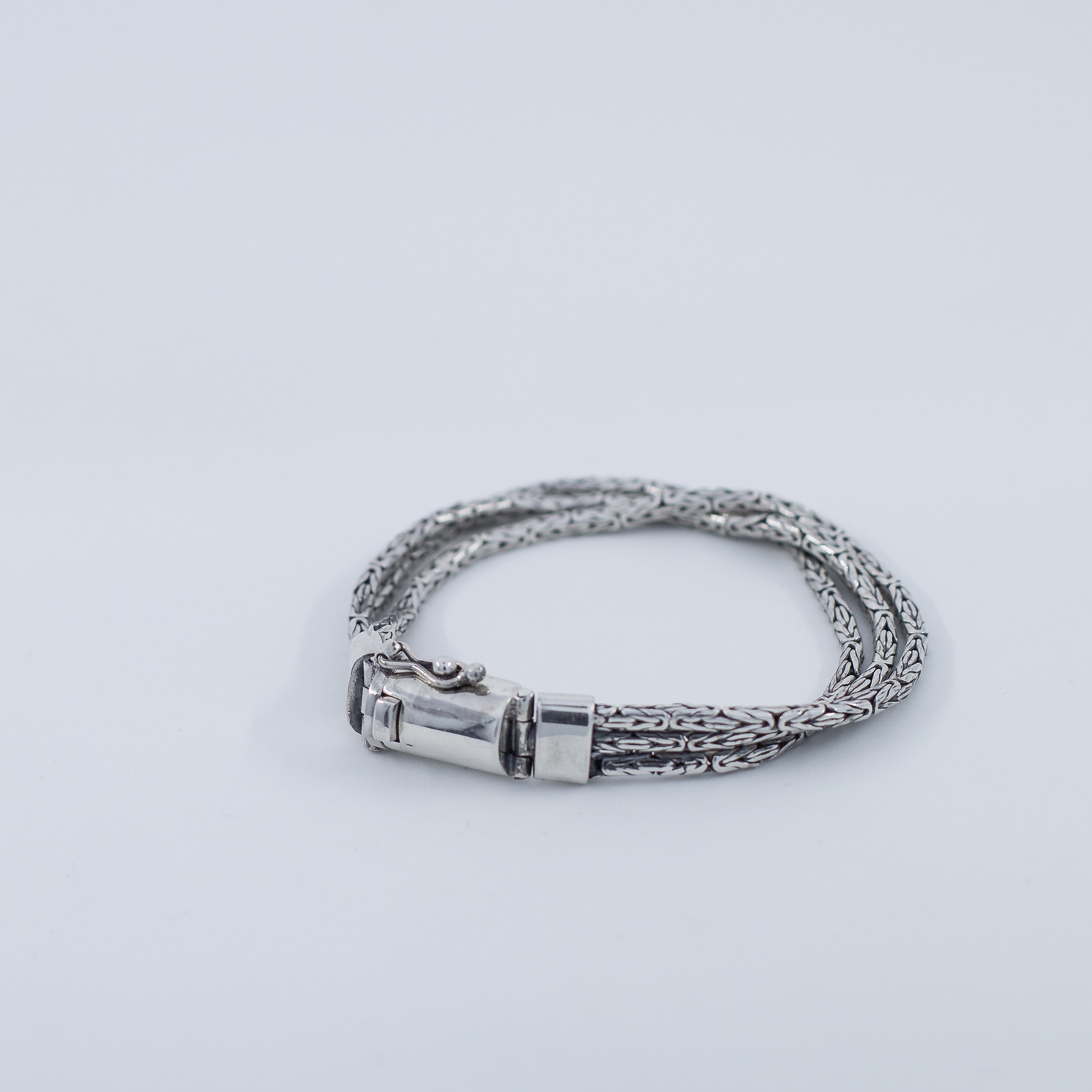 Triple byzantine style men's Bracelet