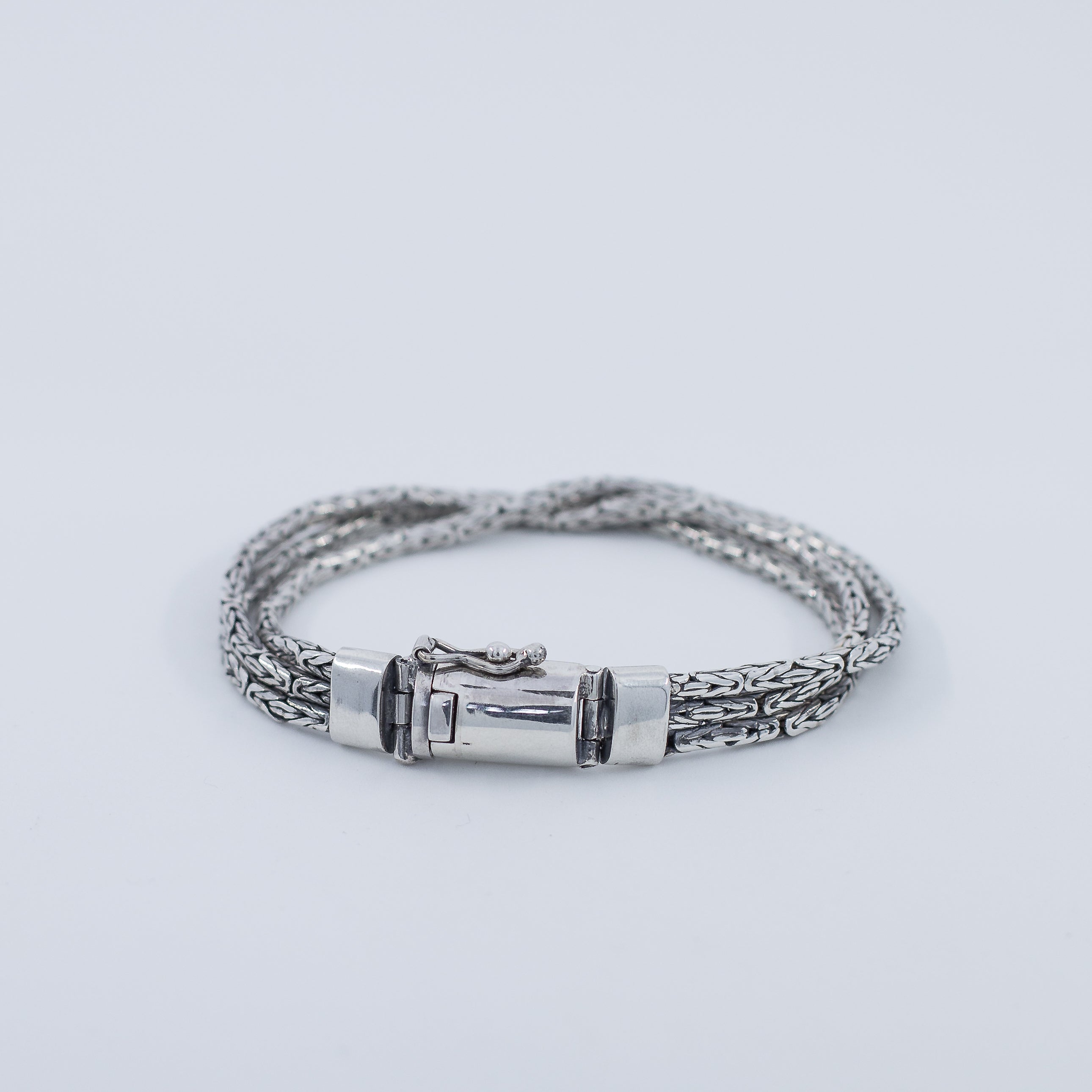 Triple byzantine style men's Bracelet