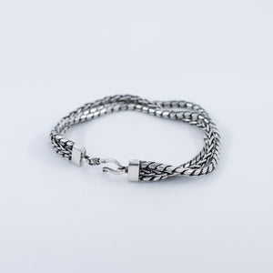 Three braids men's bracelet