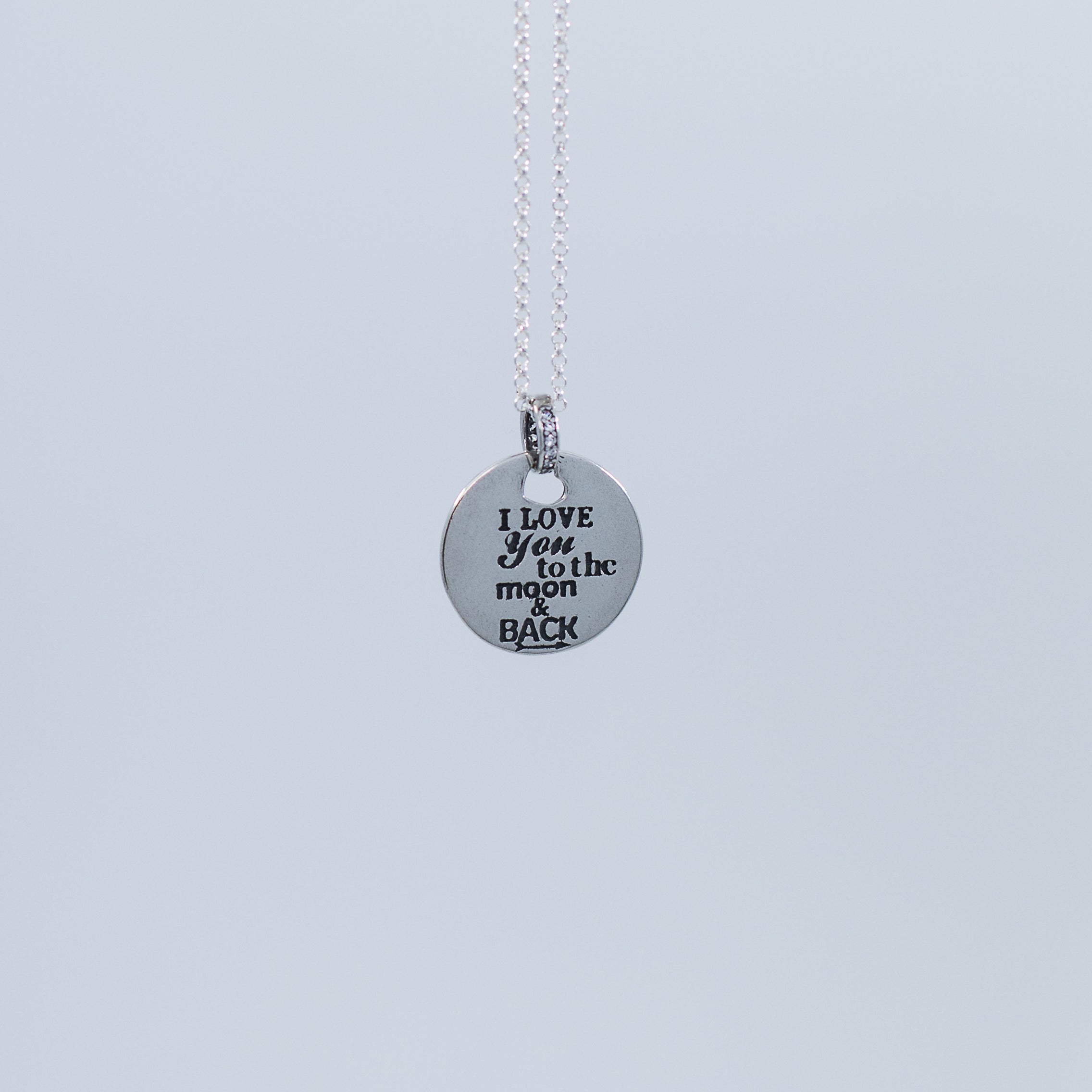 Love you to the moon and back pendant