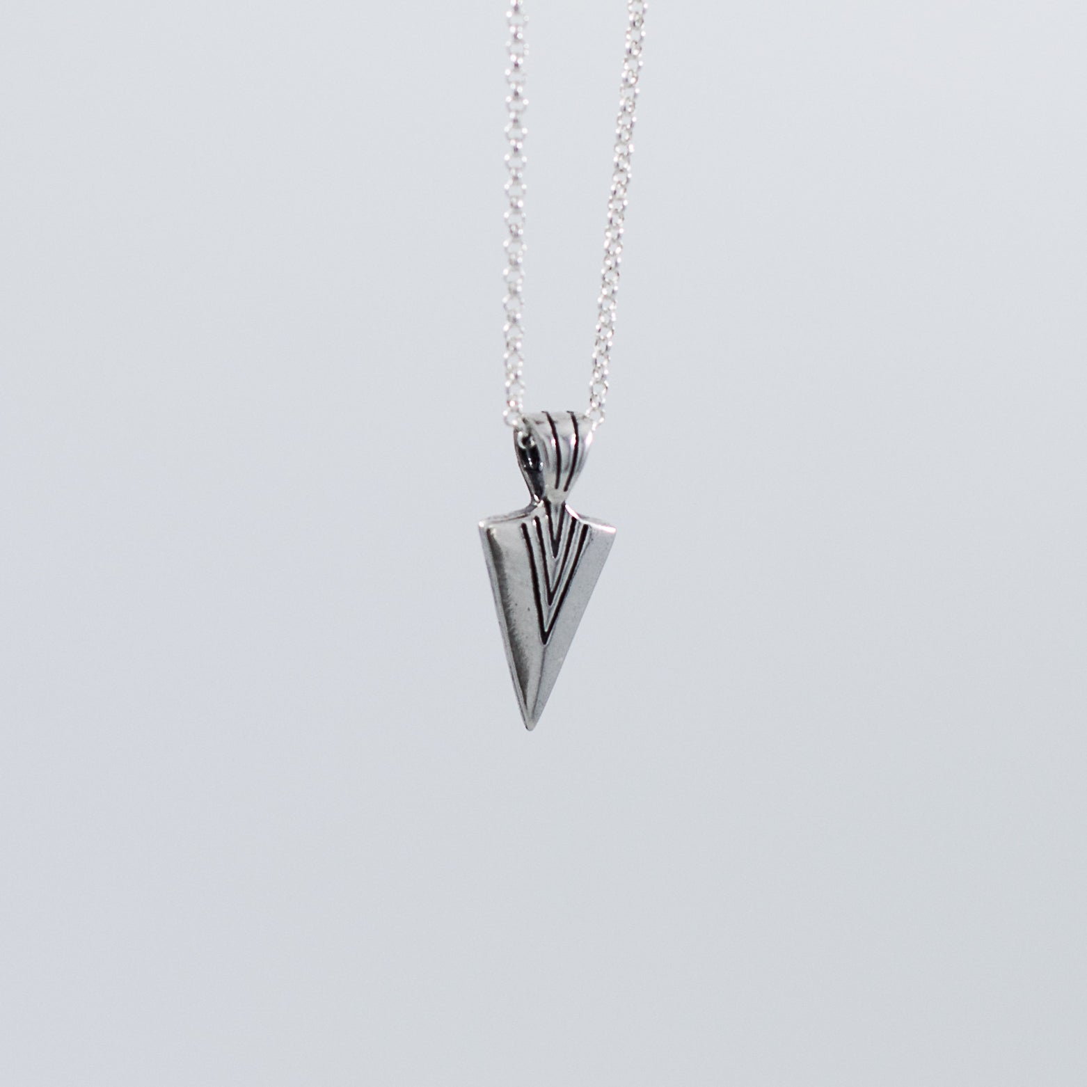 Arrow silver pendant