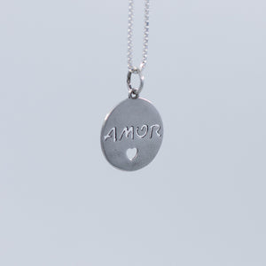 Amor silver pendant