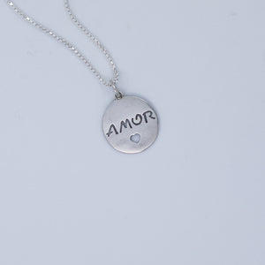 Amor silver pendant