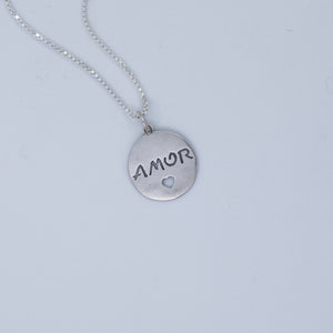 Amor silver pendant