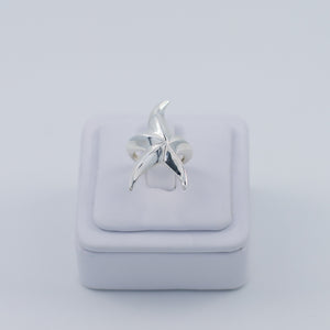 Starfish silver ring