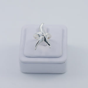 Starfish silver ring