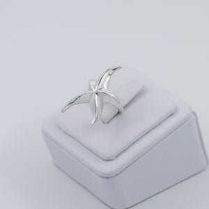 Starfish silver ring