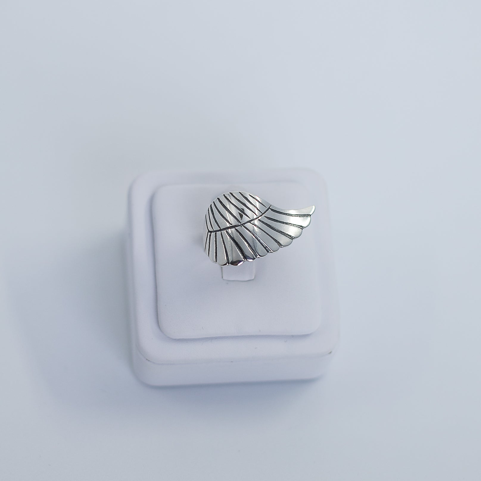 Wing silver ring