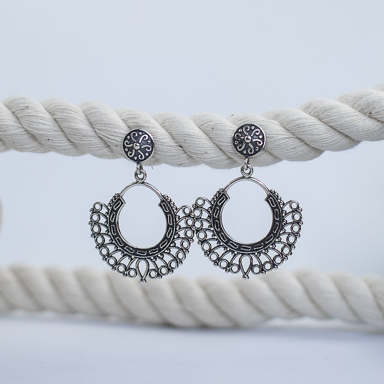 Haryana silver earring