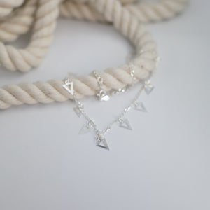 Triangle silver choker