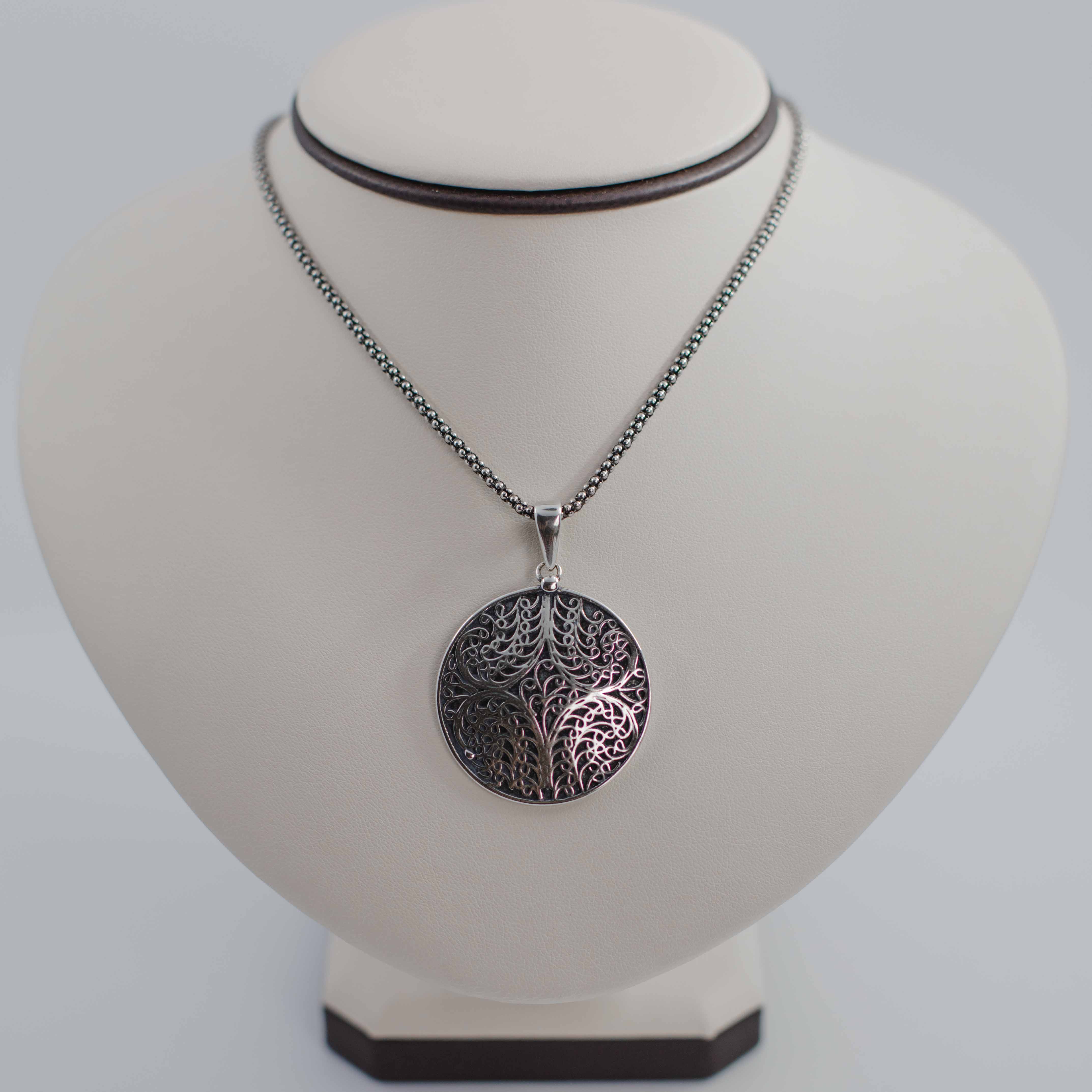 Mandala silver Necklace