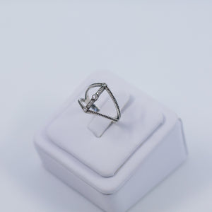 Tripartite women's ring