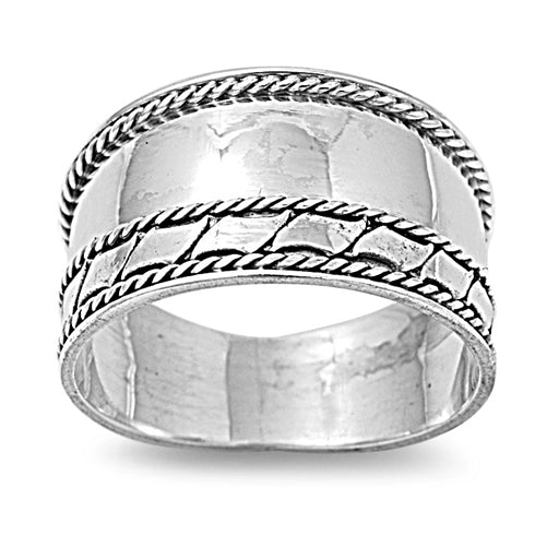Ananth Jewels Everyday Wear Classical Plain Silver Band Ring for Men Women  - Size 10 : Amazon.in: Fashion