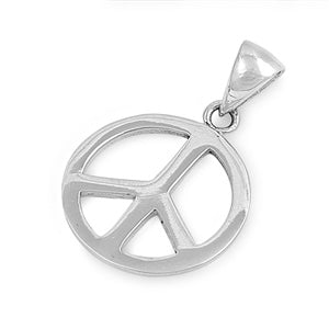 Small peace sign pendant