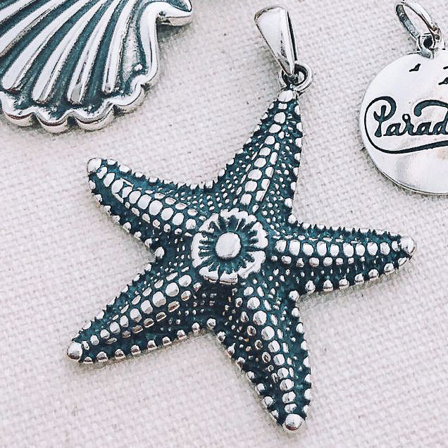 Starfish boho pendant