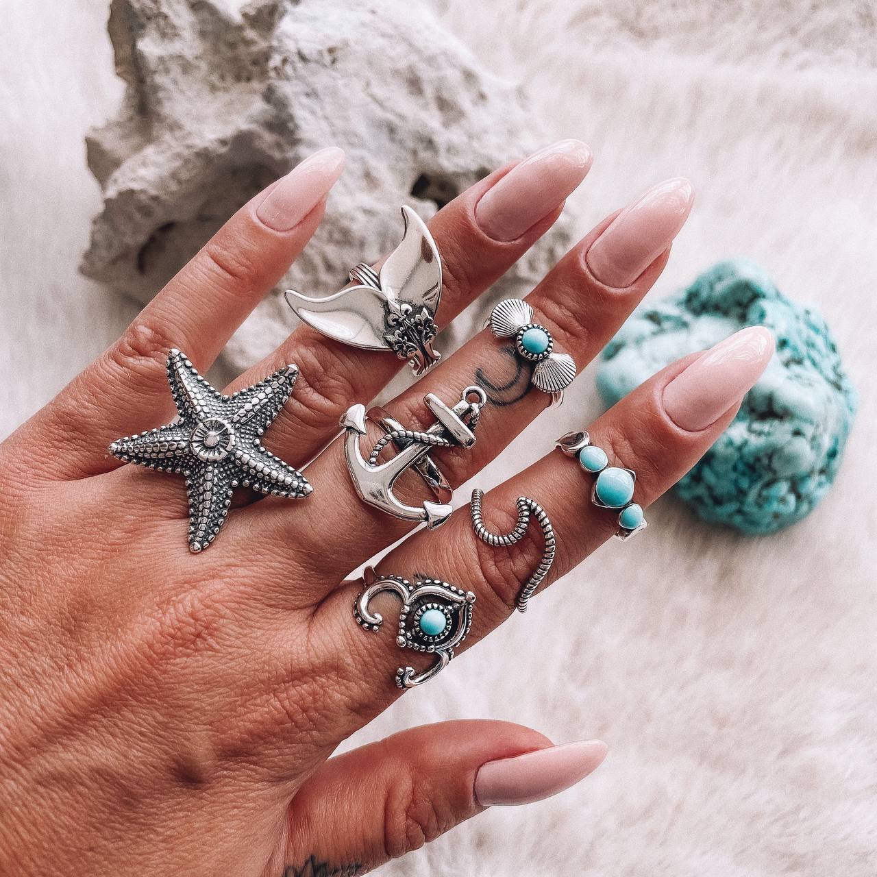 Starfish boho ring