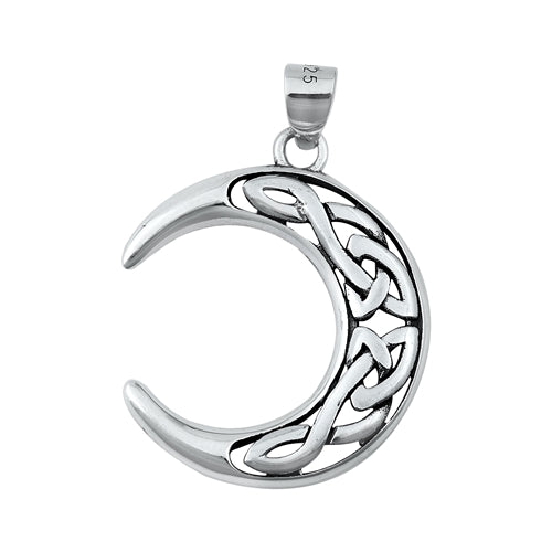 Tribal medium crescent moon