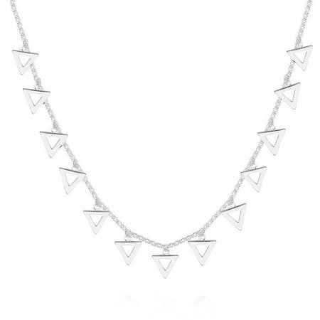 Triangle silver choker