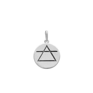 Air element silver pendant