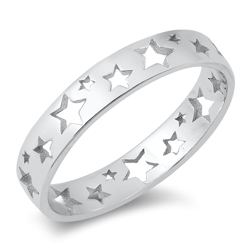stars silver ring