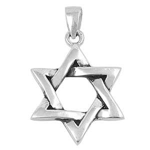 David silver star pendant