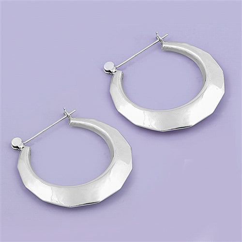 Cleo silver hoops