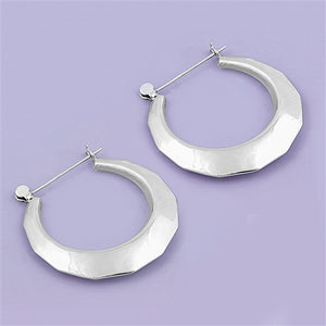 Cleo silver hoops