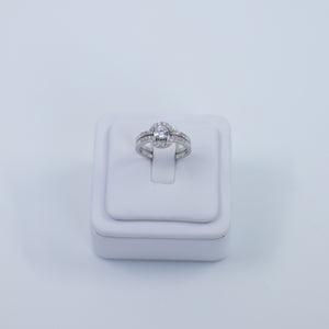 Solitaire two parts ring