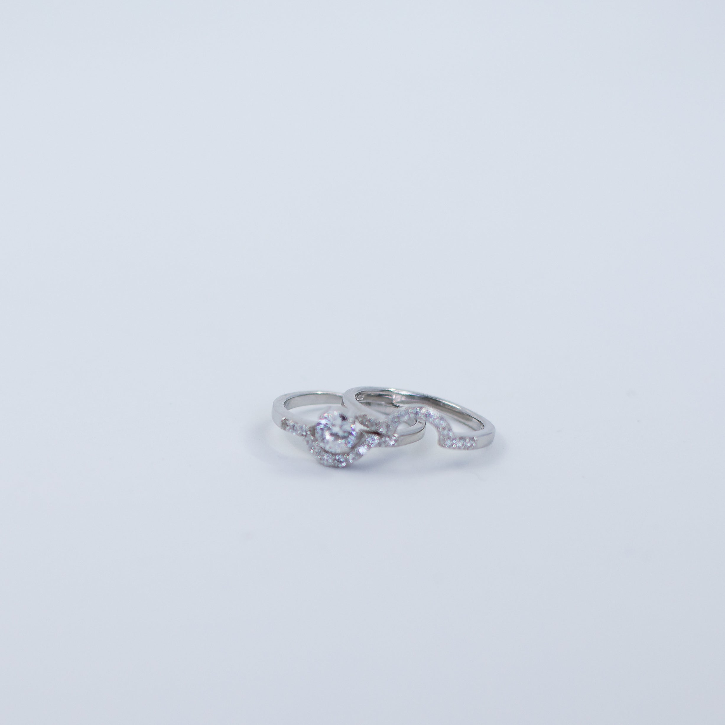 Solitaire two parts ring