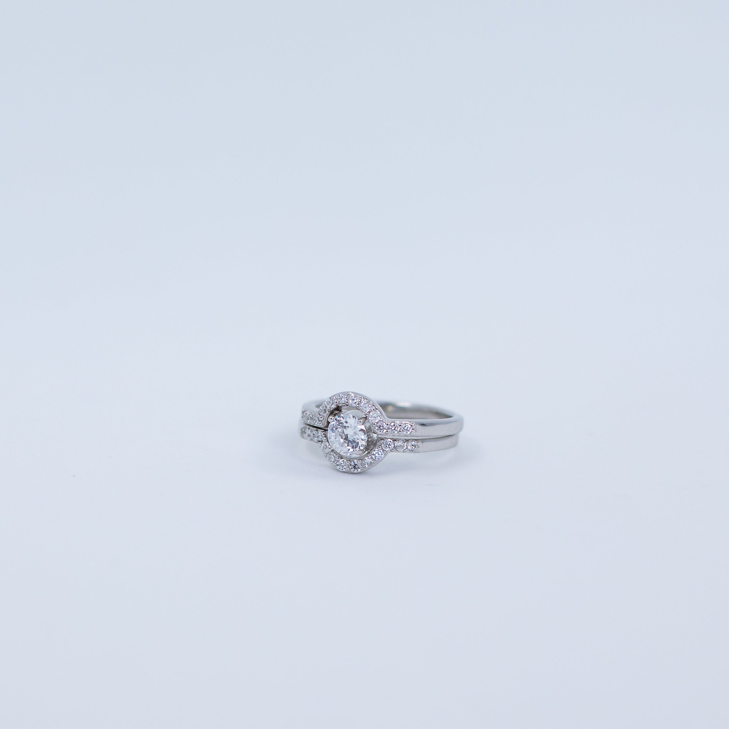 Solitaire two parts ring