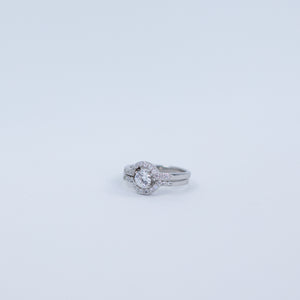 Solitaire two parts ring