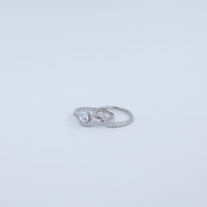 Solitaire two parts ring