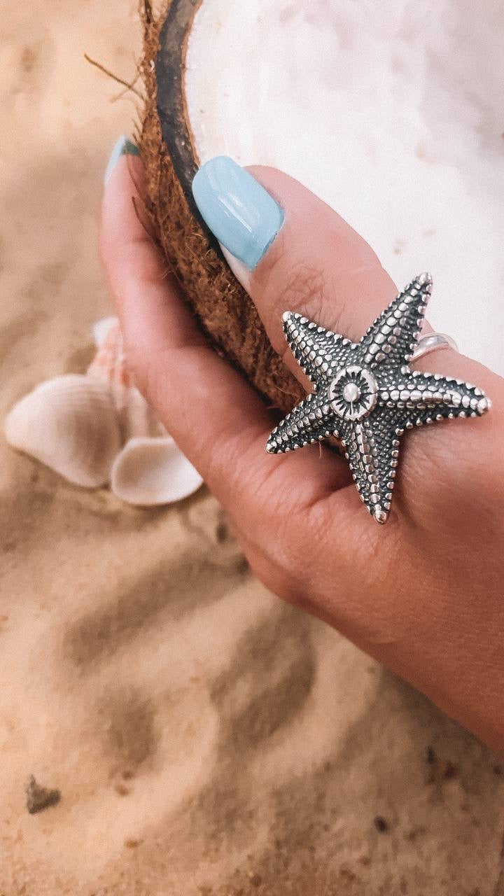 Starfish boho ring