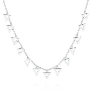 Triangle silver choker