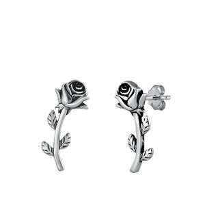 Rosetta silver earrings