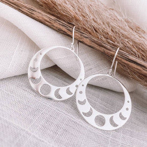 Moon phases earring