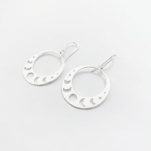 Moon phases earring